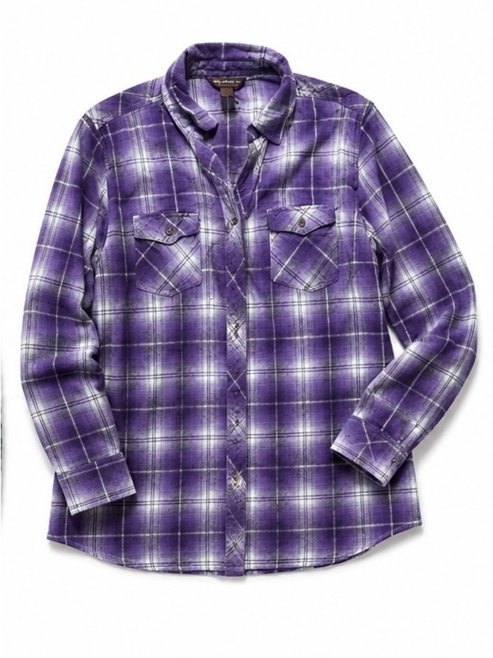 Bit & Bridle Purple Plaid Button-Up Shirt